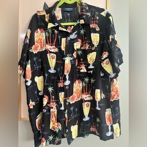 Pacific &Co Hawaiian Men’s Shirt Large, cocktails- bloody mary, brunch, Fun